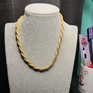Sarah Coventry Gold-Tone Twisted Rope Necklace - Women Jewelry
